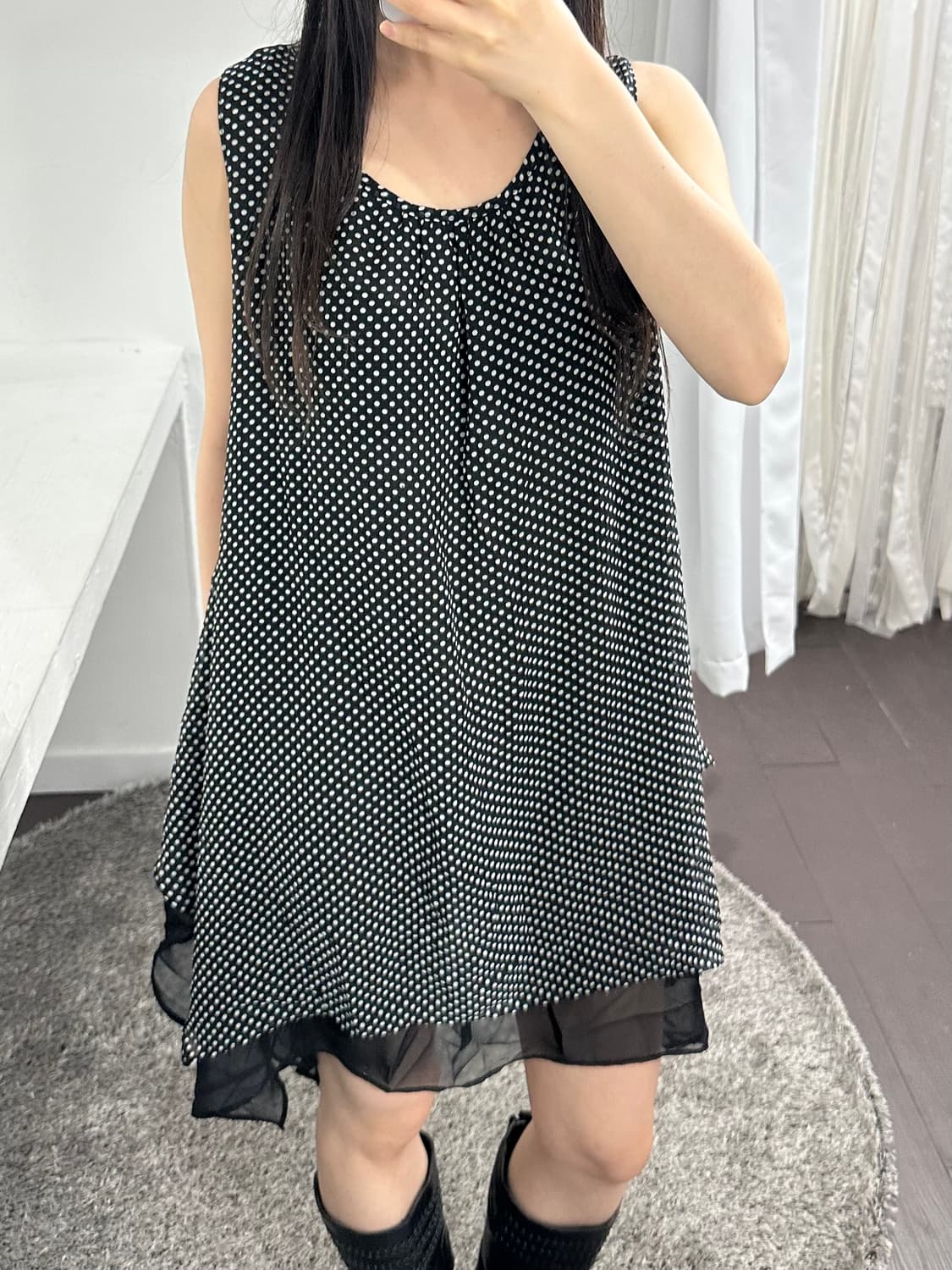 dot sleeveless onepiece 상품이미지3