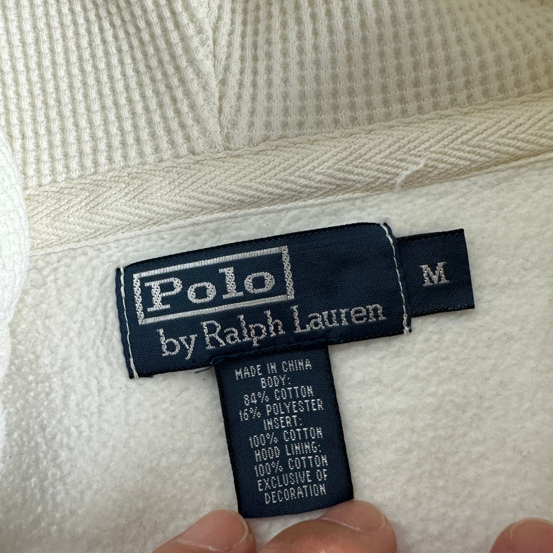 Polo 폴로 랄프로렌 00‘s 화이트 써멀 후드자켓 상품이미지6
