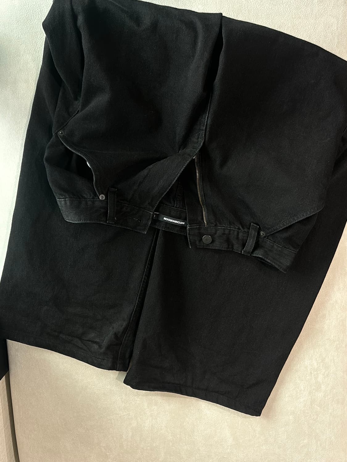 해칭룸 와이드 커브진 제트 블랙 상품이미지5