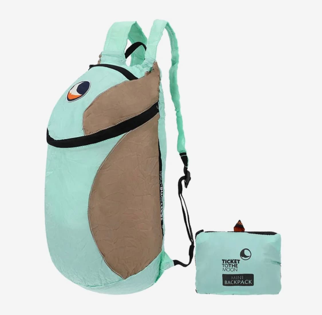 (새상품) 티켓투더문 백팩 15L 민트 아이스 브라운 상품이미지1