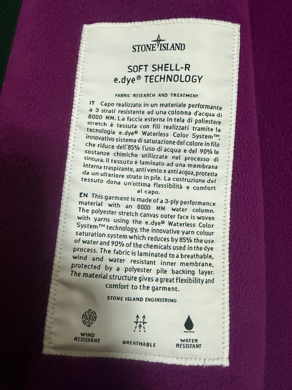 스톤아일랜드 소프트쉘-R 상품이미지6