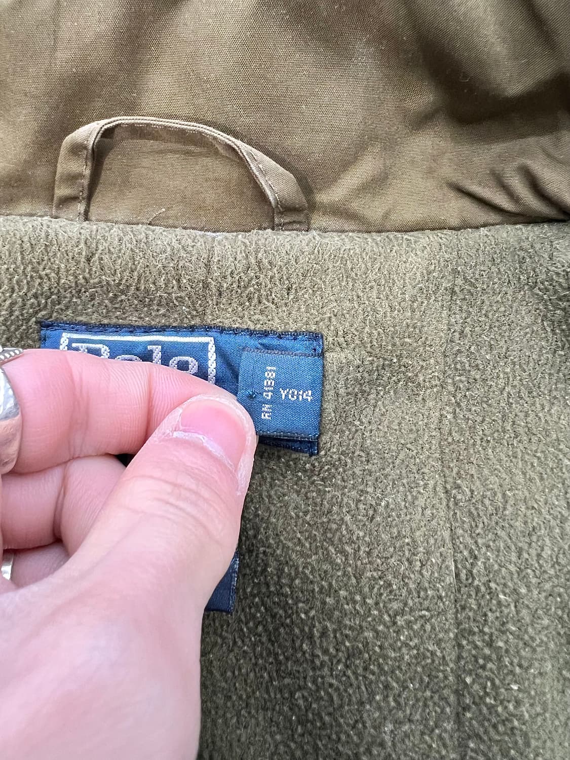 폴로 랄프로렌 올리브 카키 폴리쉘 히든 후디 페리 자켓 상품이미지8