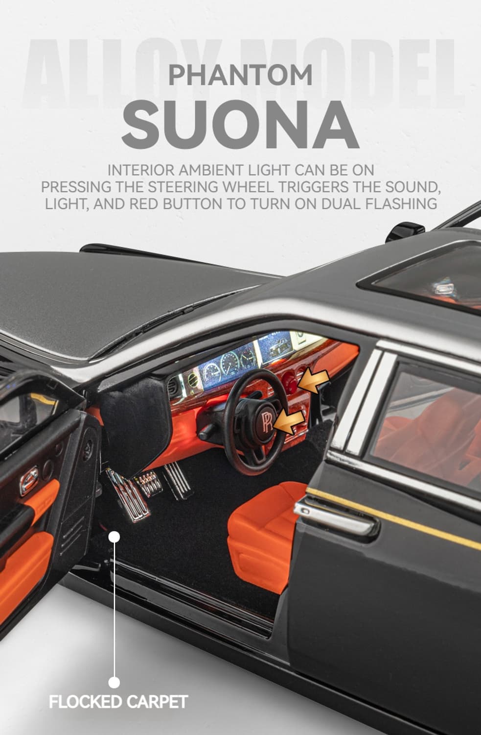 롤스로이스 팬텀 자동차 모형 인테리어 용품 상품이미지6