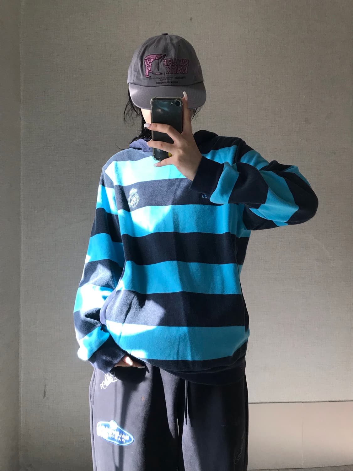 아디다스 레알마드리드 스트라이프 후드티 상품이미지5