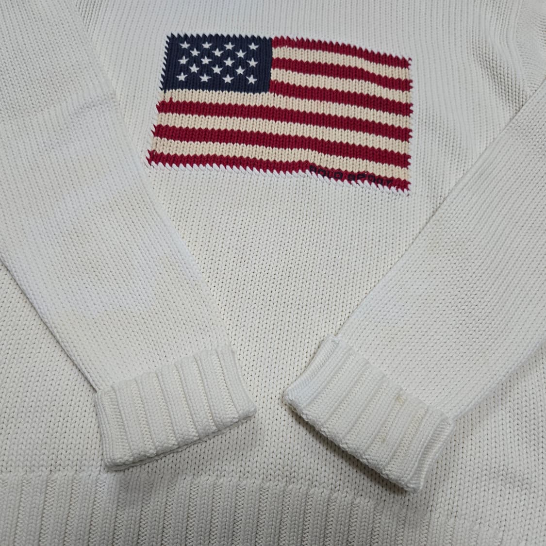 M 폴로랄프로렌 성조기니트 아이보리 상품이미지4