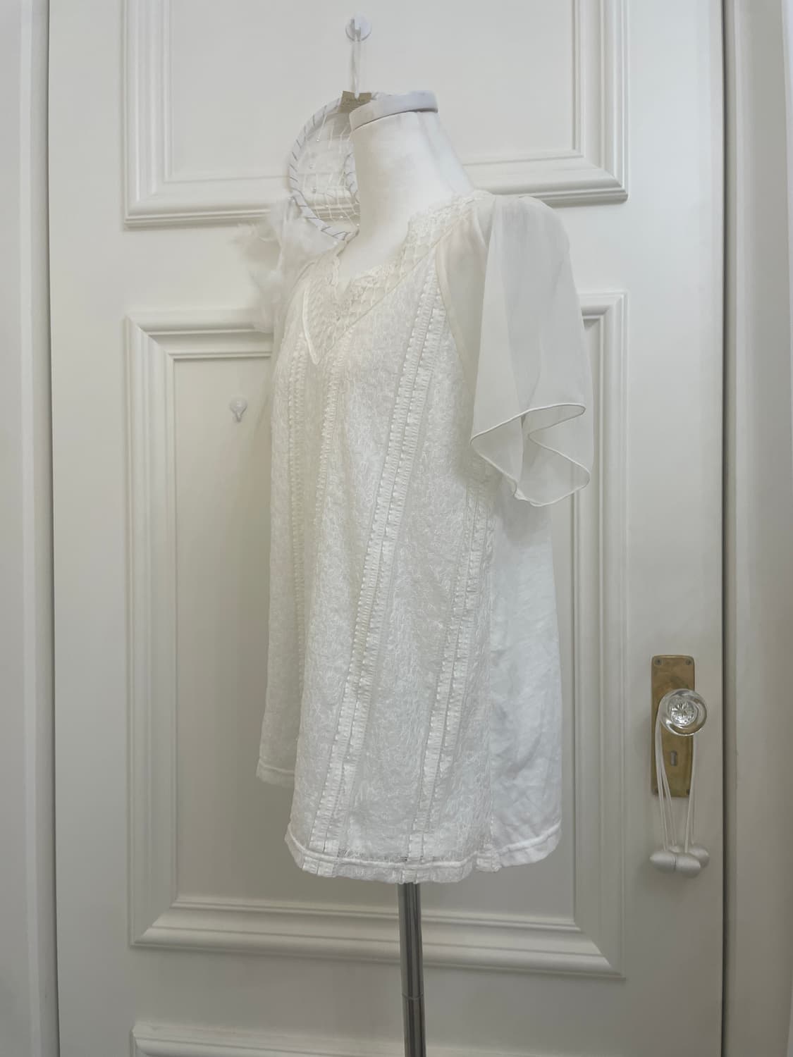 ivory lace point angel blouse 상품이미지2