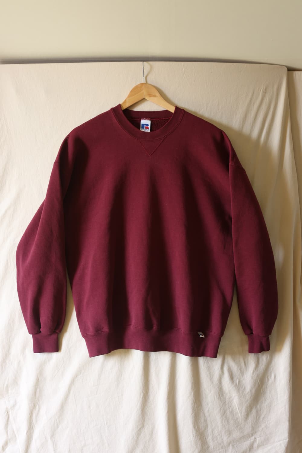 러셀 90s 맨투맨 스웻셔츠 버건디 XL 상품이미지1