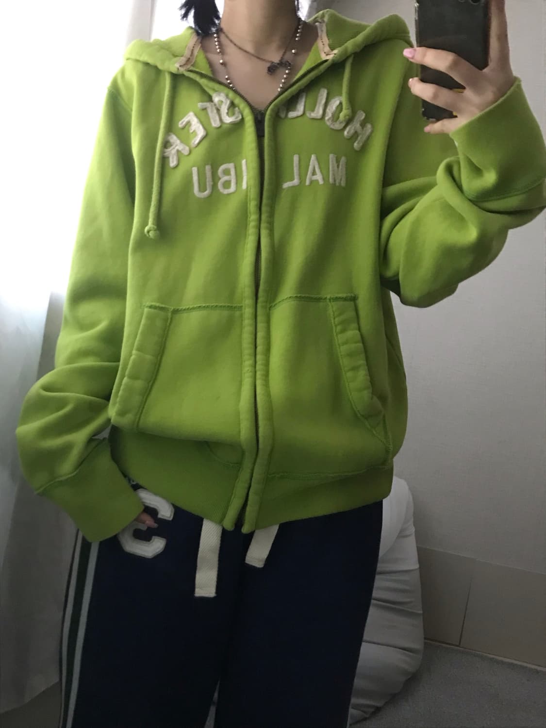 홀리스터 라임 후드집업 상품이미지2