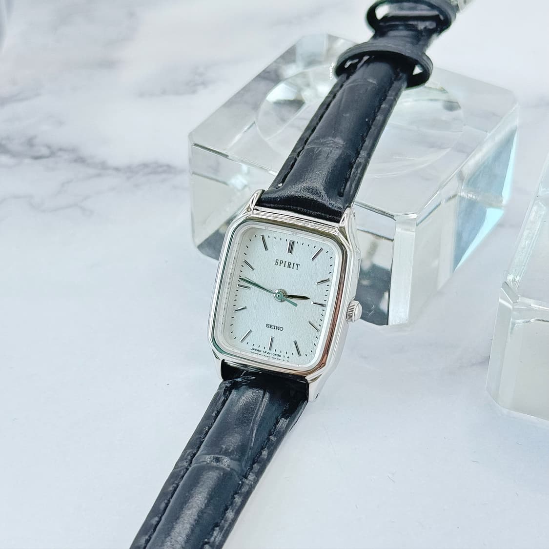 80s90s 빈티지 세이코 스피릿 미니멀 스퀘어 워치 상품이미지2