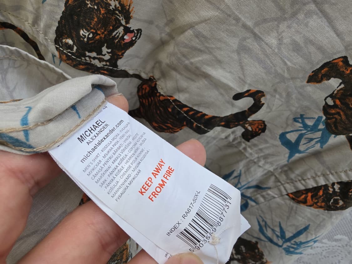 마이클 알렉산더 타이거 프린트 셔츠 상품이미지7