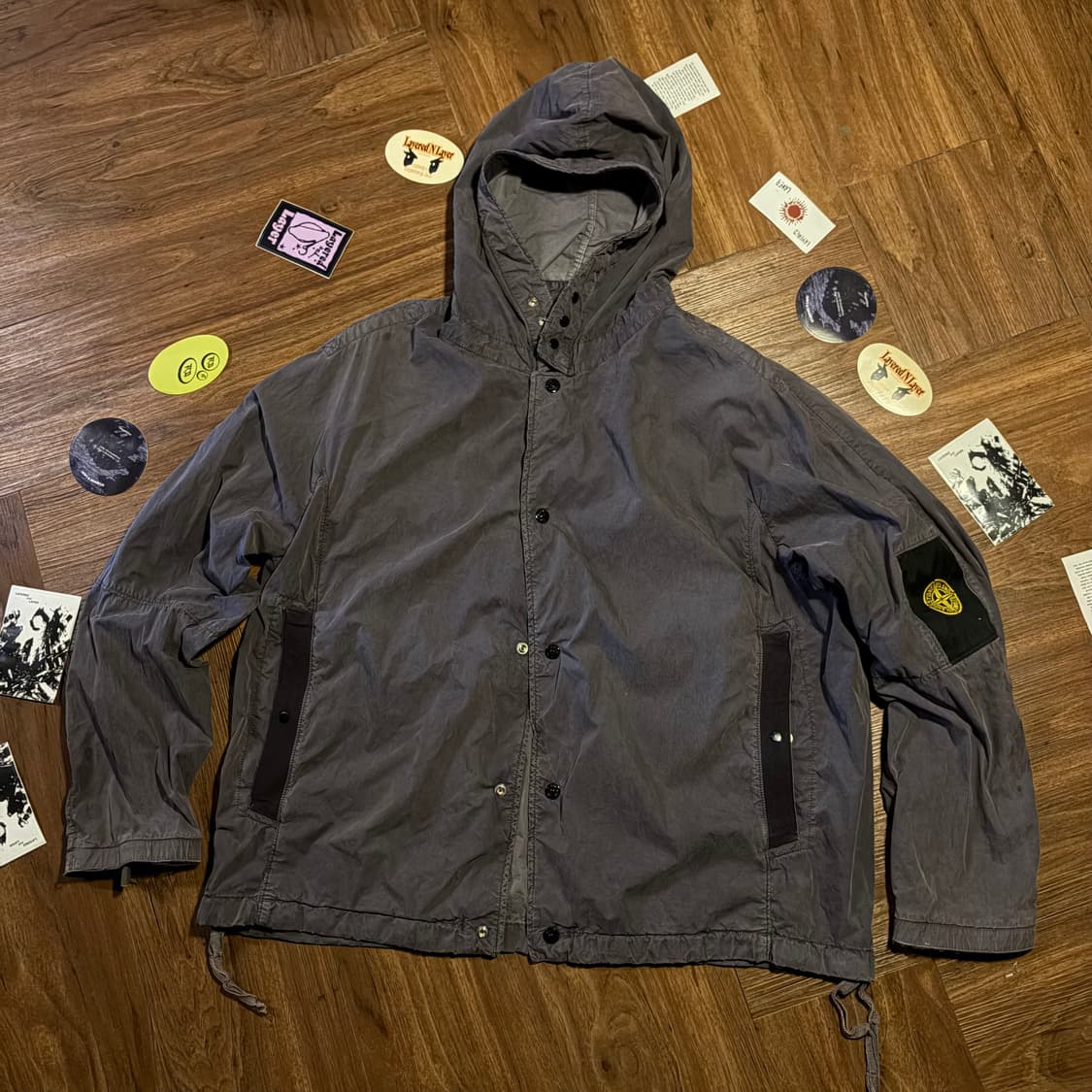 90s Stone Island 아카이브 가먼츠 다이드 로고 자켓 상품이미지1
