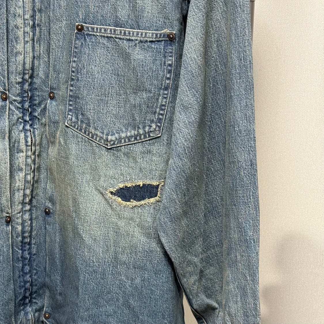 XL) bowwow 바우와우 25ss 집 데님 셔츠 자켓 상품이미지3