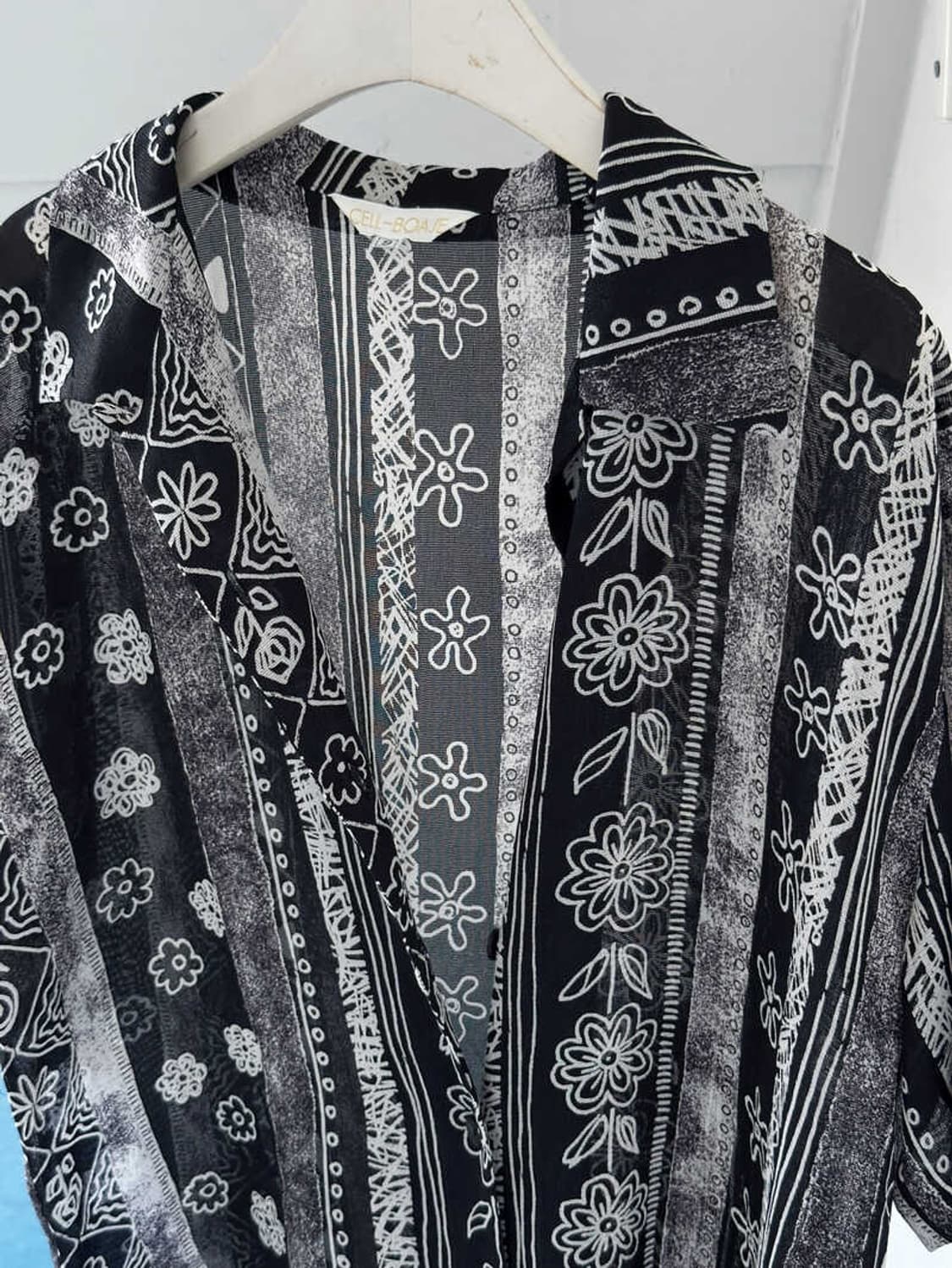 High count poly design H/S blouse shirt 상품이미지9
