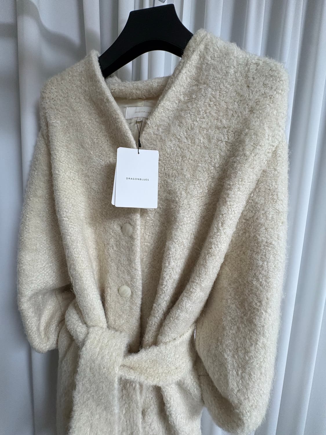 드래곤블루스 텍스처드 노카라 니트코트 상품이미지2