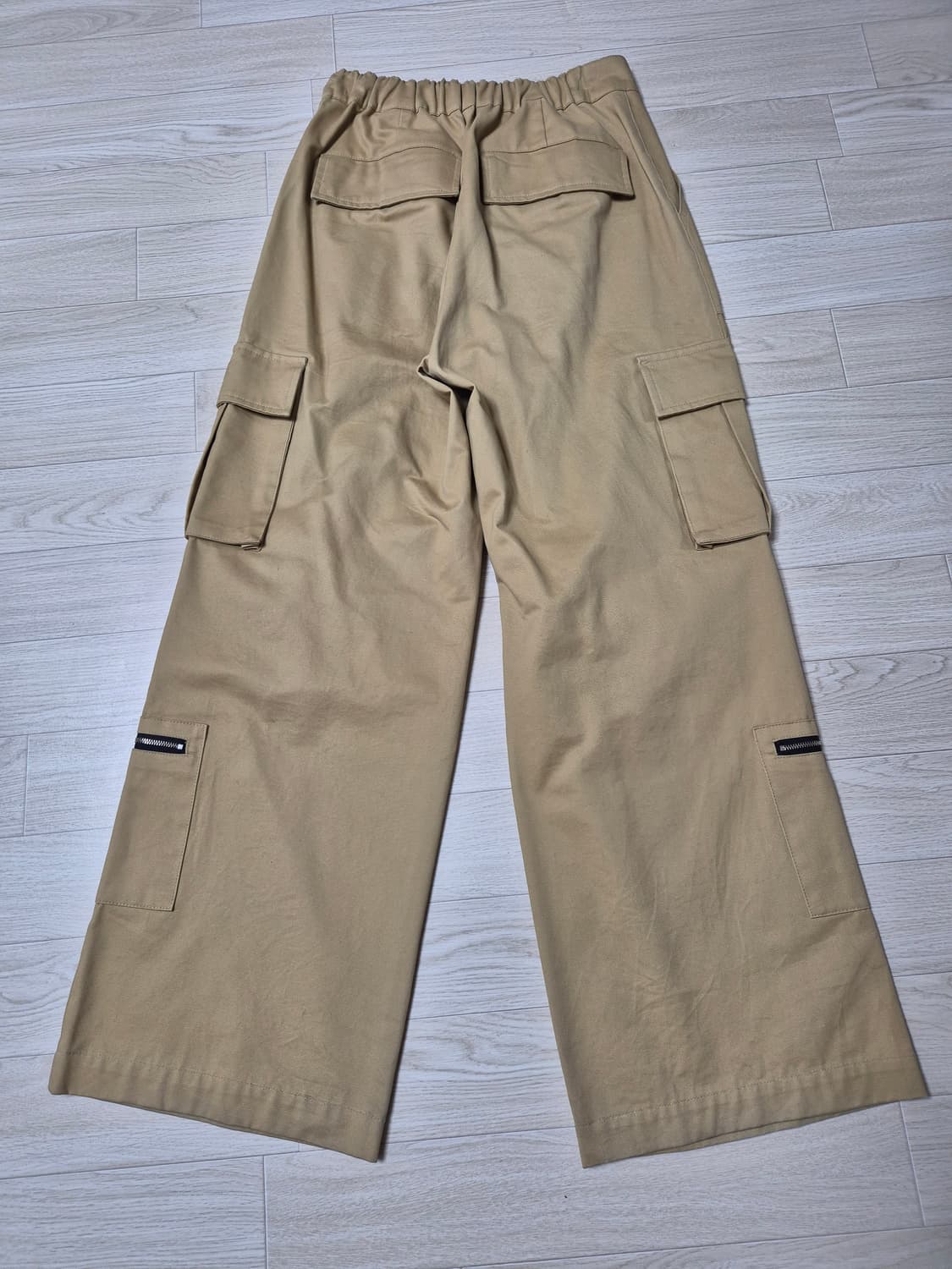 [1] 신더 멀티 와이드 카고 팬츠 베이지 상품이미지4