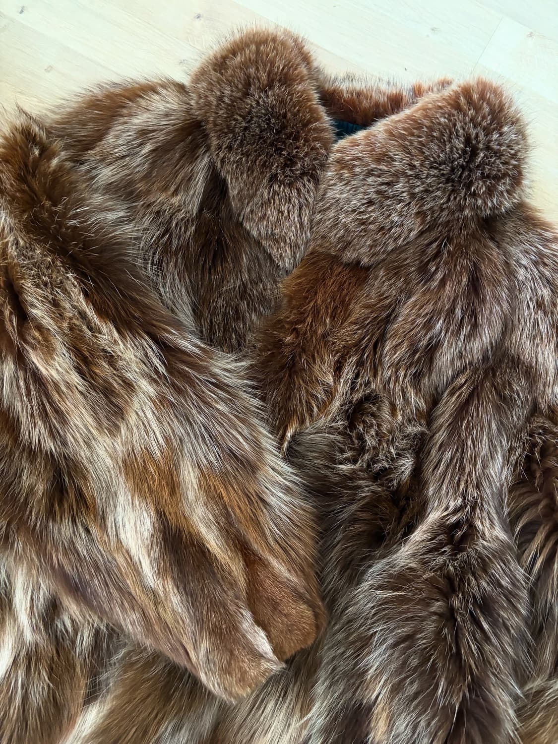 사가폭스 브라운믹스 퍼자켓  상품이미지3