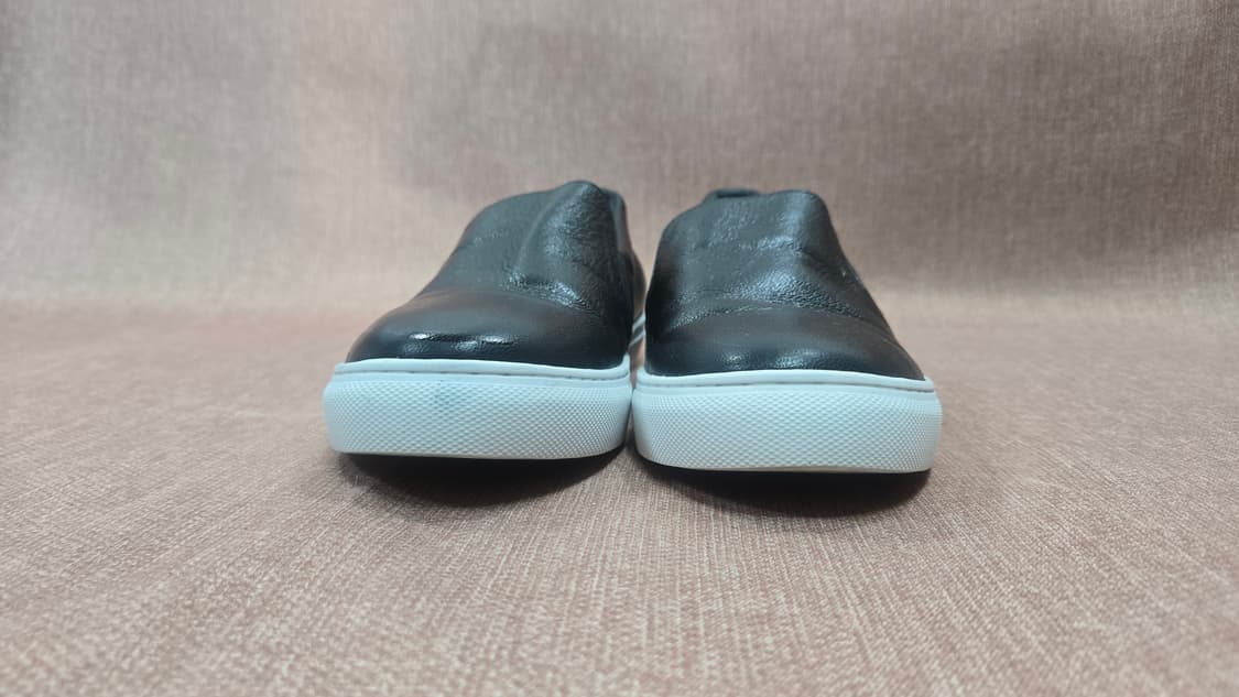 MCM 240mm- 블랙 가죽 슬립온 스니커즈 상품이미지3