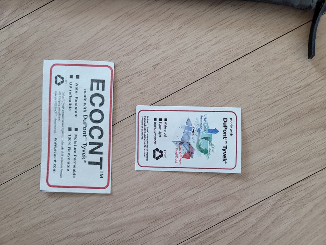 듀폰타이백 DuPont Tyvek 클러치백 블랙 상품이미지6