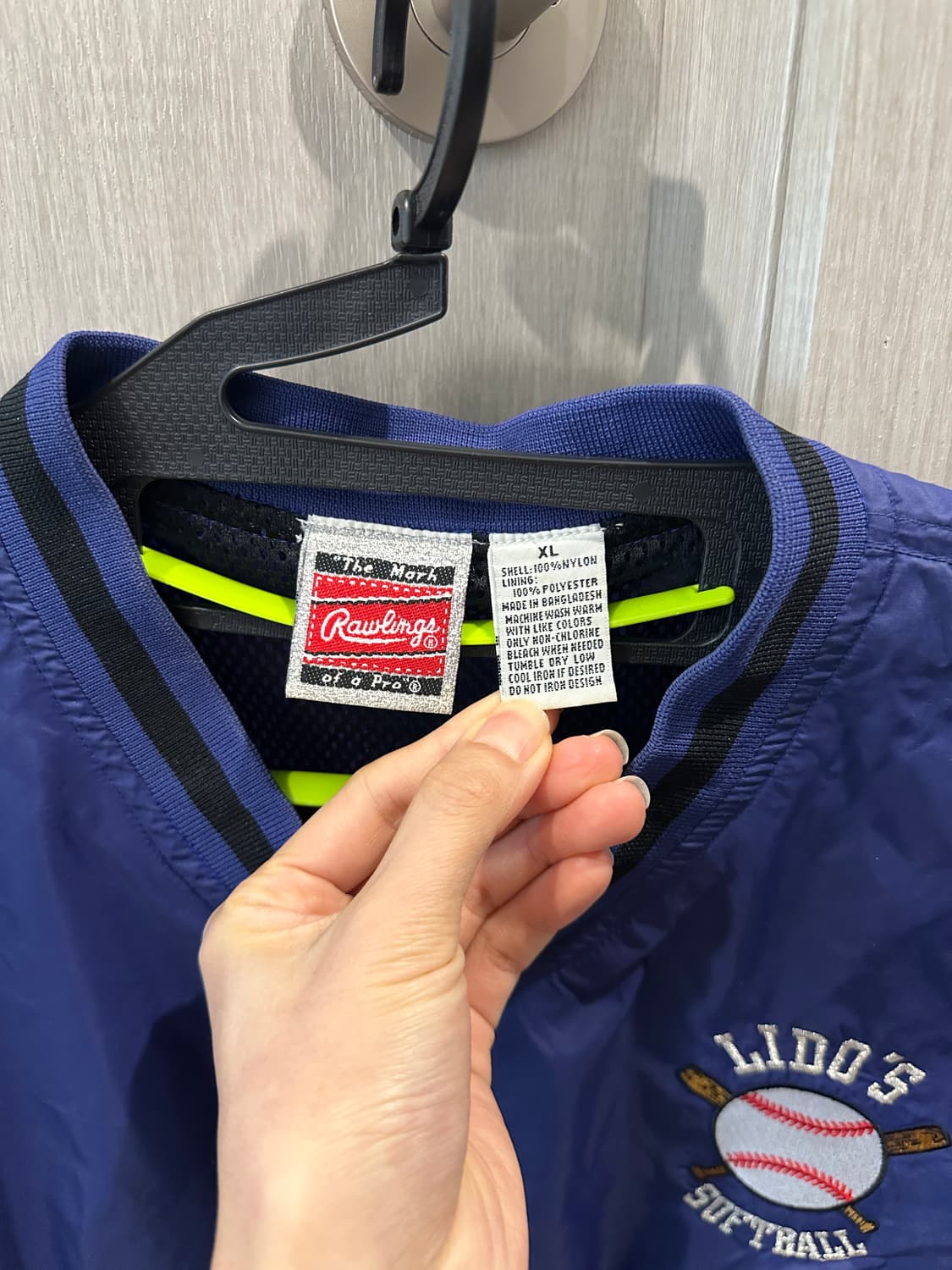 빈티지 베이스볼 자수 웜업 탑 상품이미지4