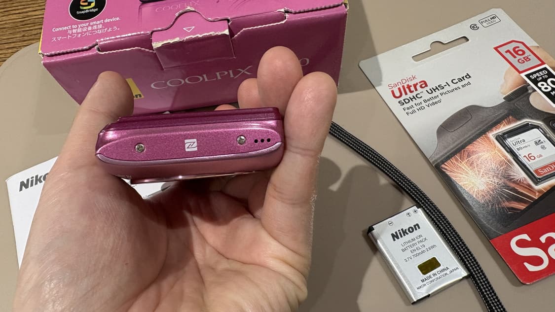 (신품) 니콘 쿨픽스 A300 (S3700) 핑크 빈티지 디카 카메라 상품이미지3