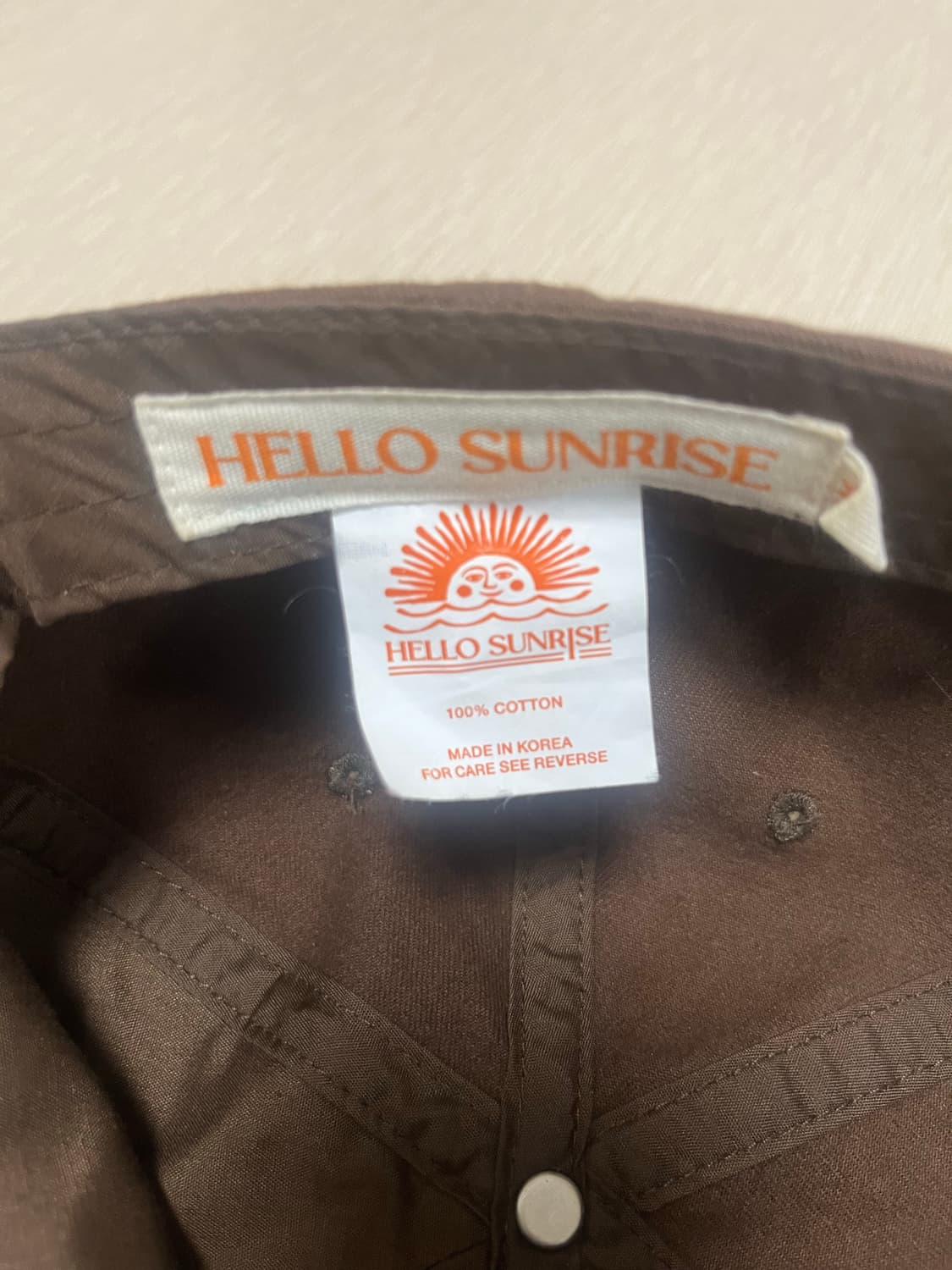 선라이즈 모자 브라운 상품이미지4