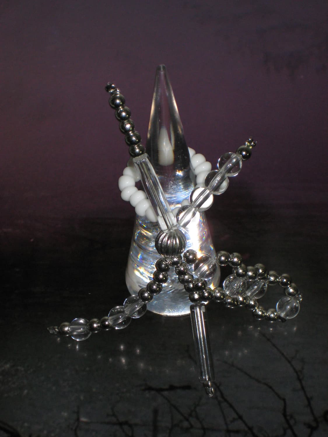 화이트 실버 스텔라 링 반지 상품이미지1