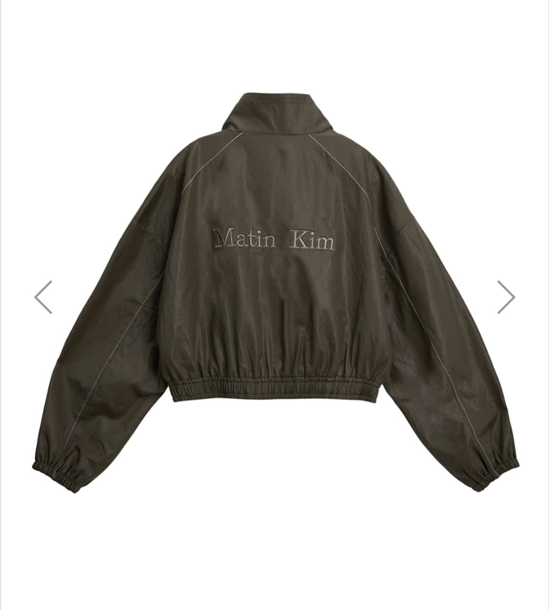 마뗑킴MATIN ROUGH COATING CROP BOMBER 자켓 상품이미지4