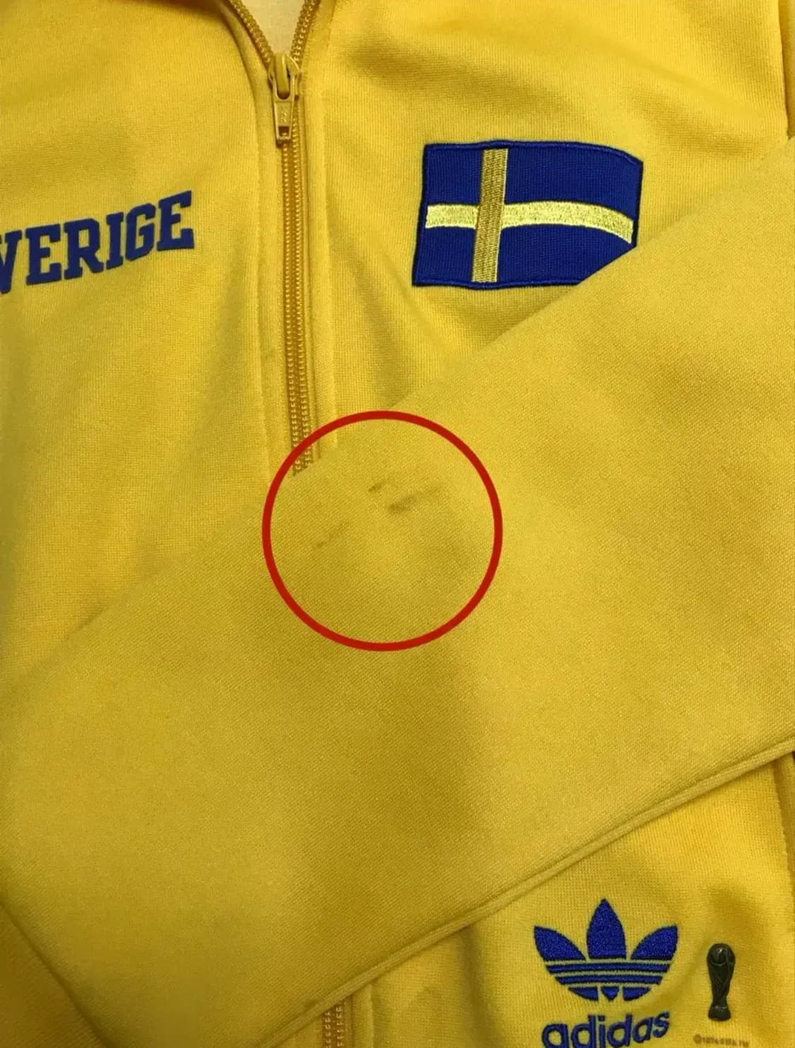 정품 아디다스 스웨덴 트랙탑 옐로우 져지 저지 상품이미지4