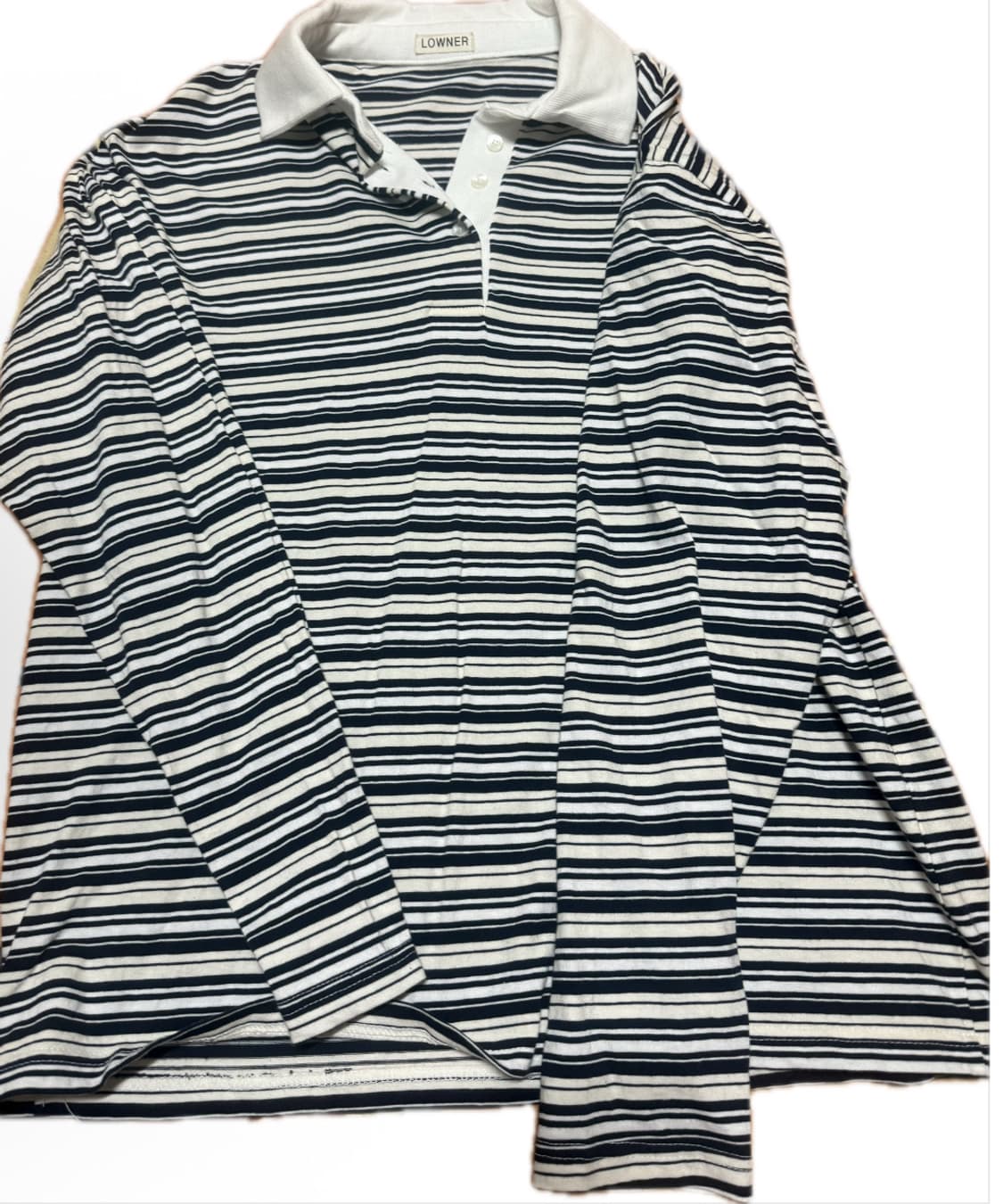 단가라 긴팔 상의 빈티지 상품이미지1