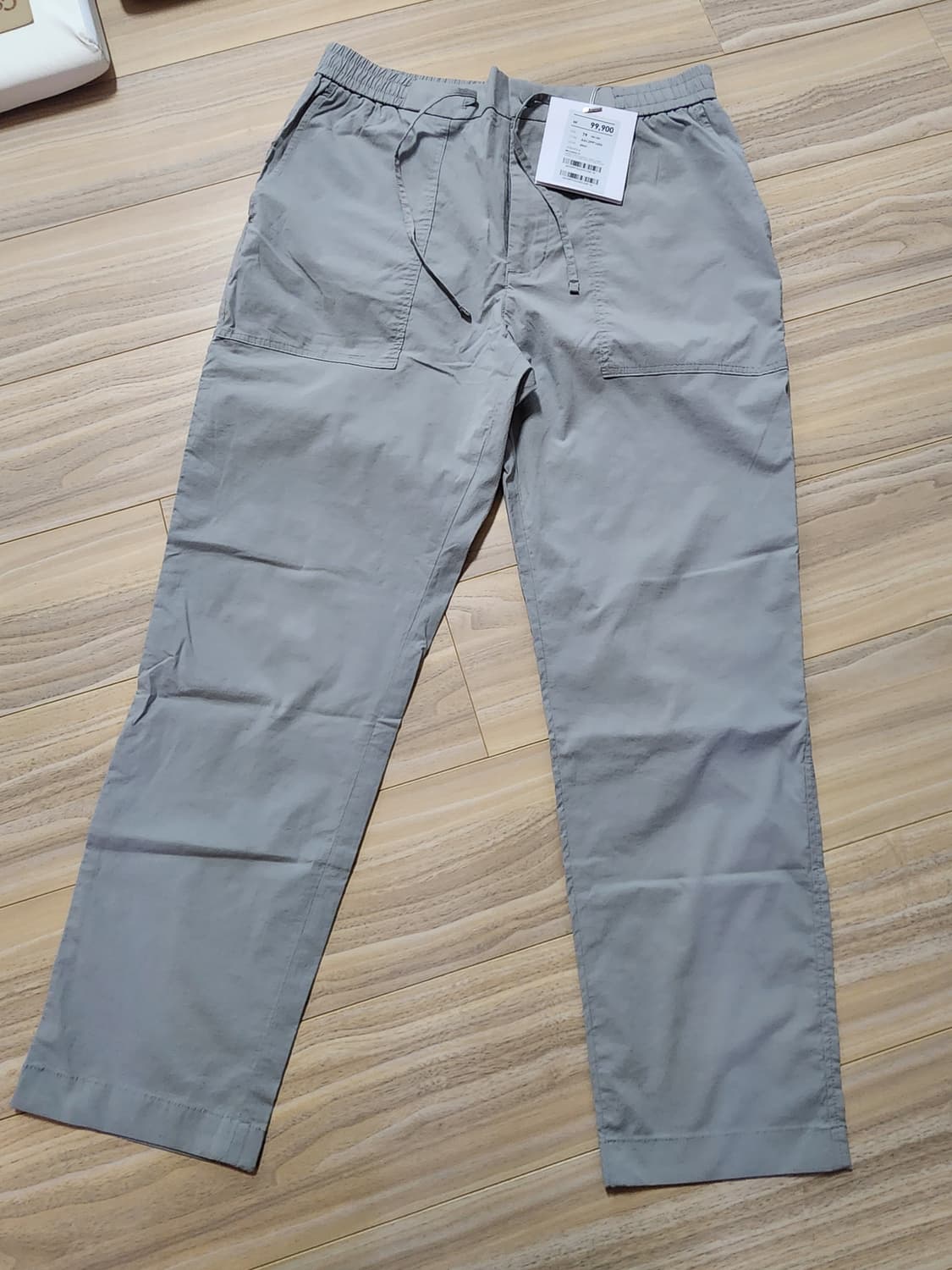 지오지아바지밴딩팬츠그레이 상품이미지1