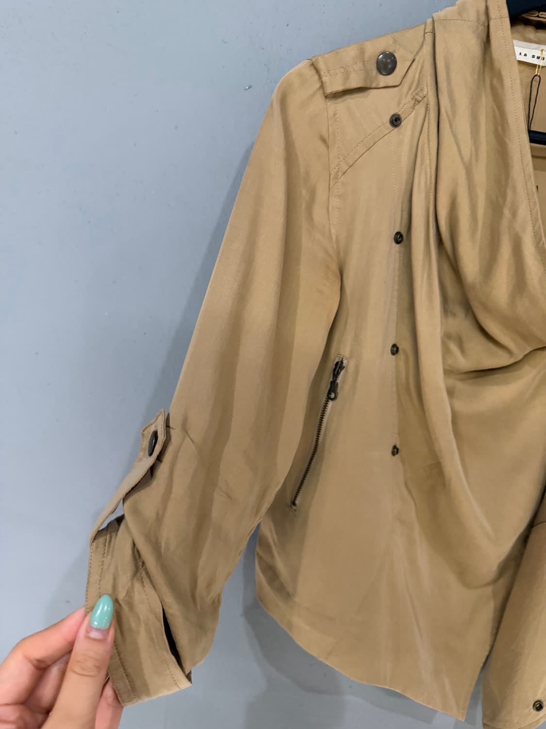 side snap button drape jacket 상품이미지9