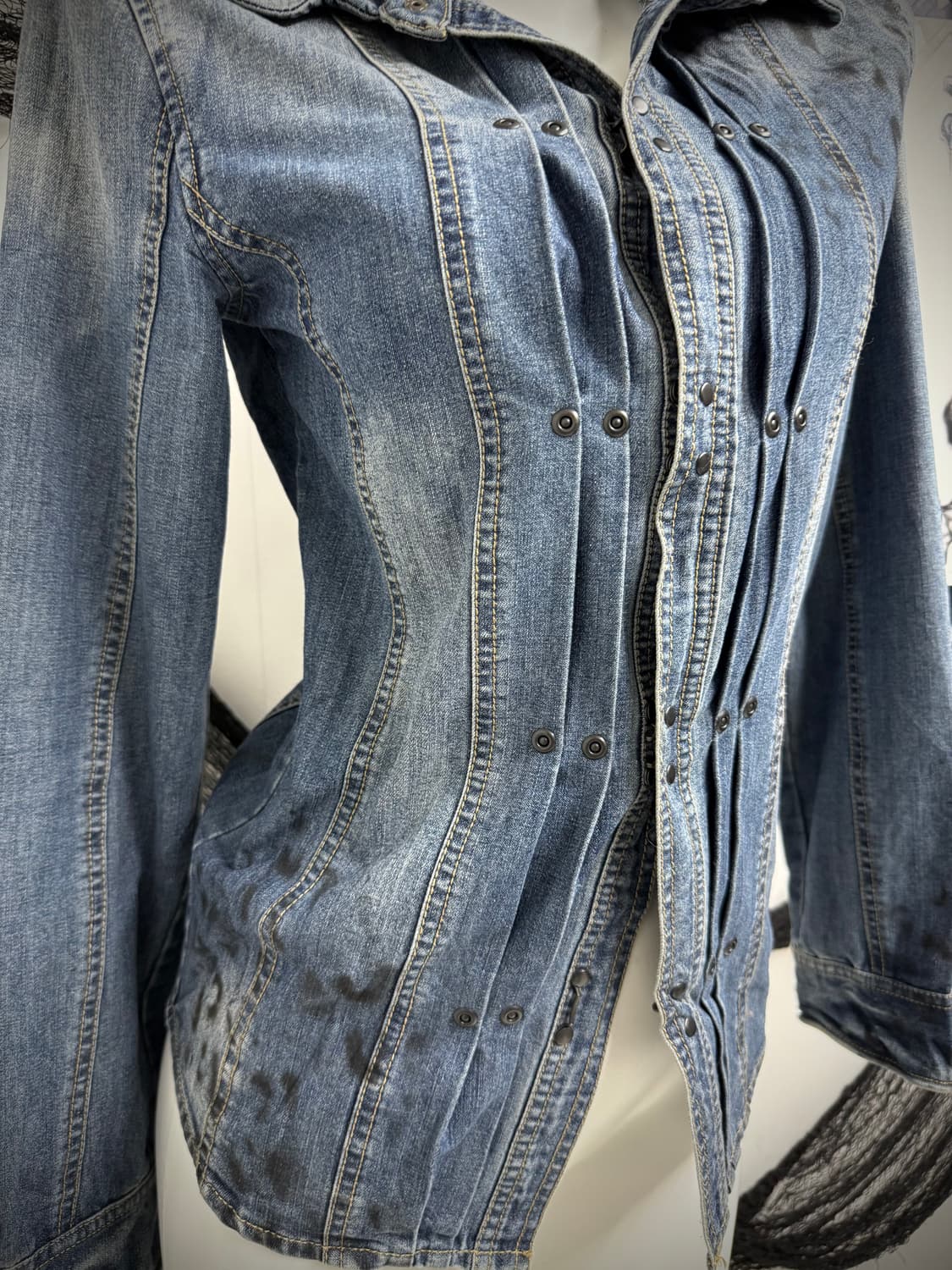 Xfrm buckle leopard printing shirts 상품이미지3