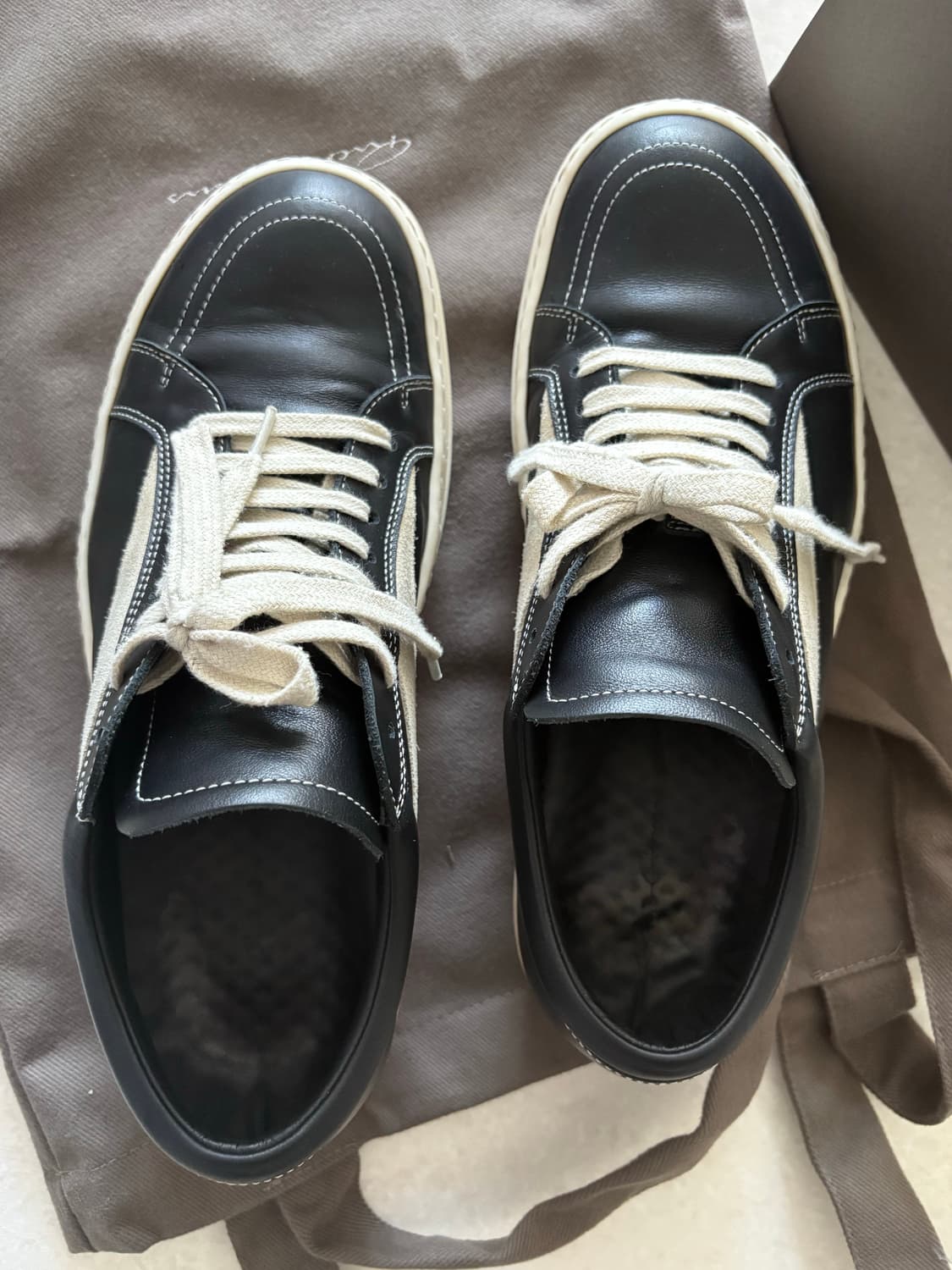 25fw릭오웬스 릭반스 레더 44 블랙판매 상품이미지2