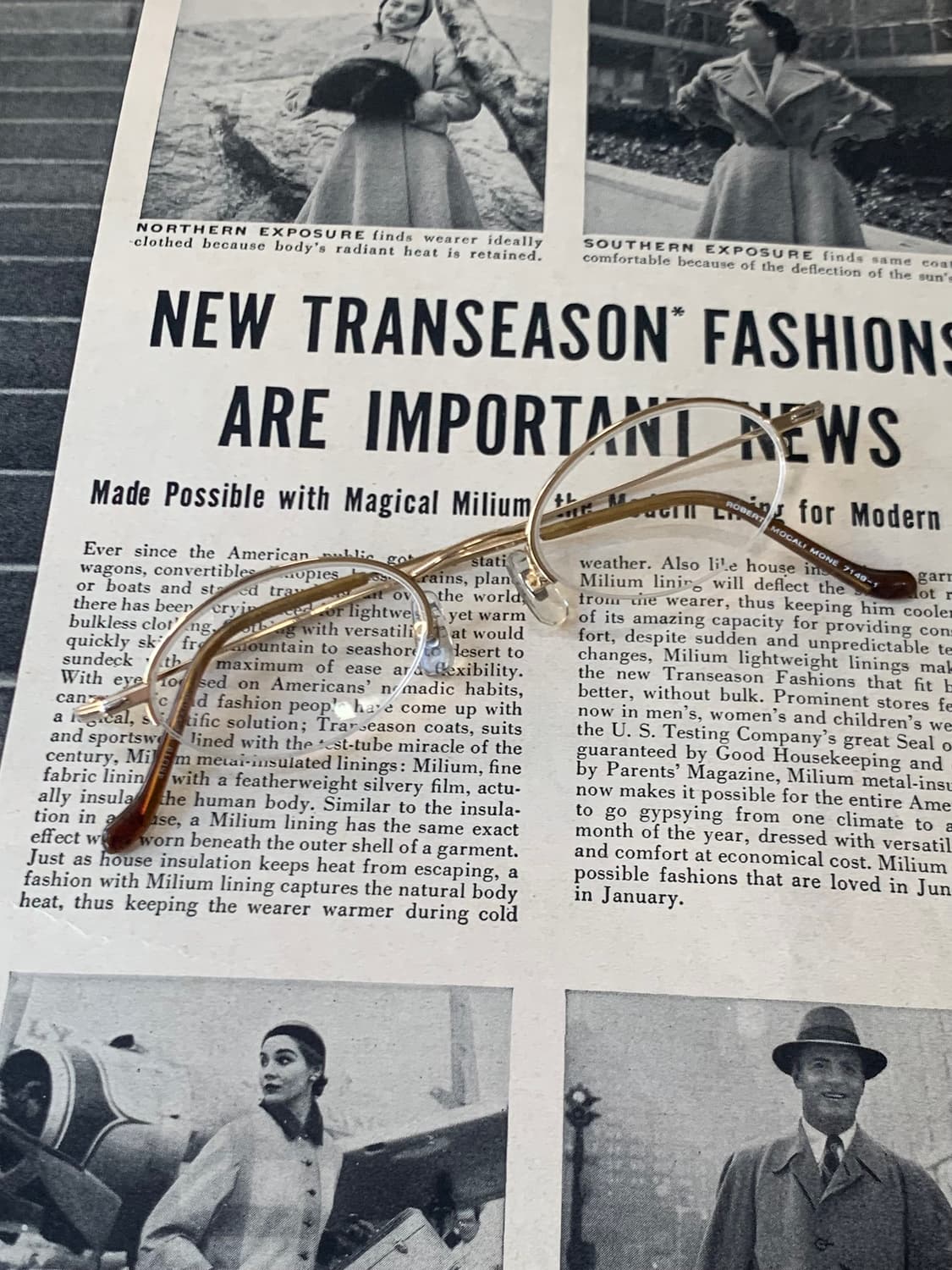 [픽키-602] 골드 라운드 안경 데드스탁 여성용 메탈  상품이미지2