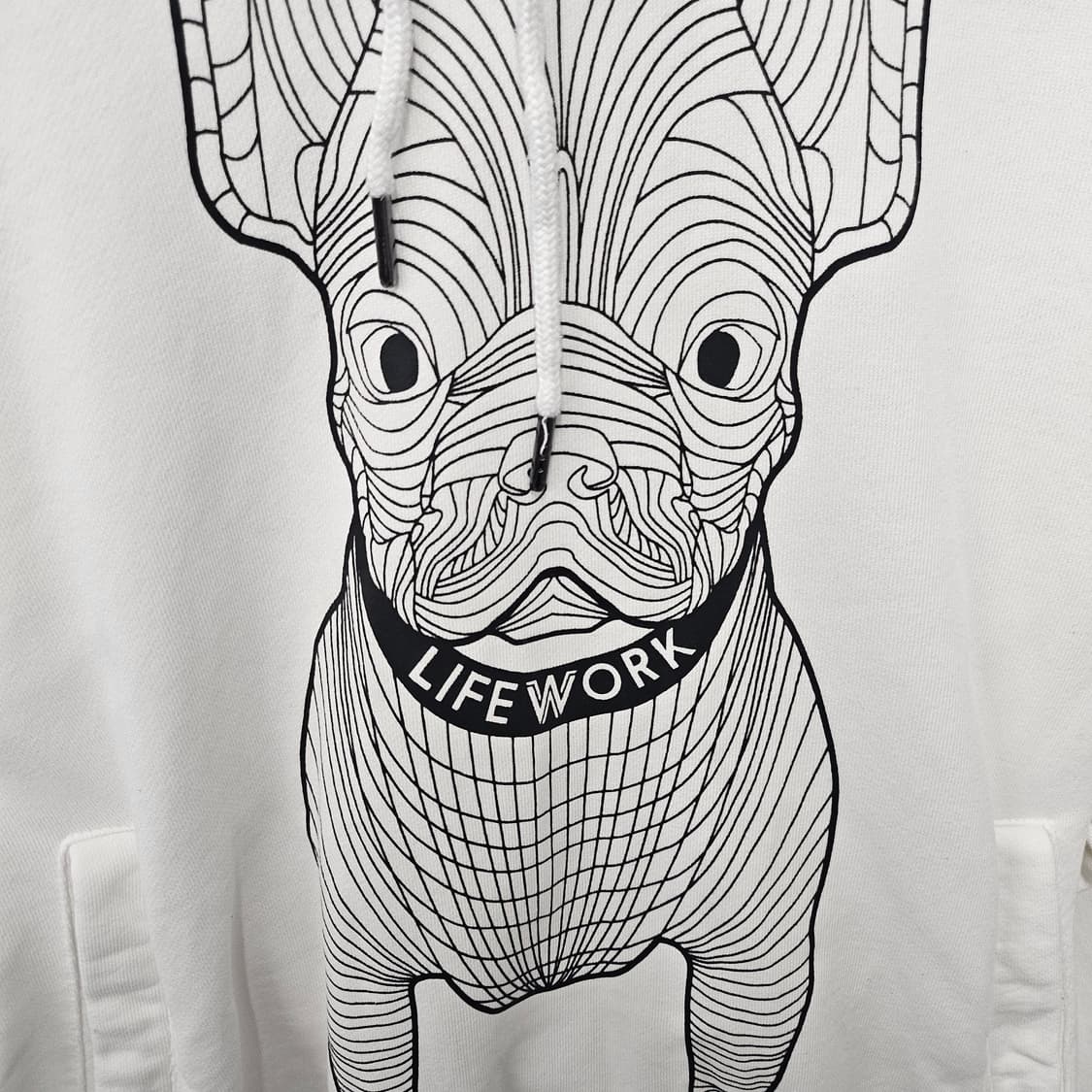 라이프워크 빅라독 후드티 화이트 상품이미지3