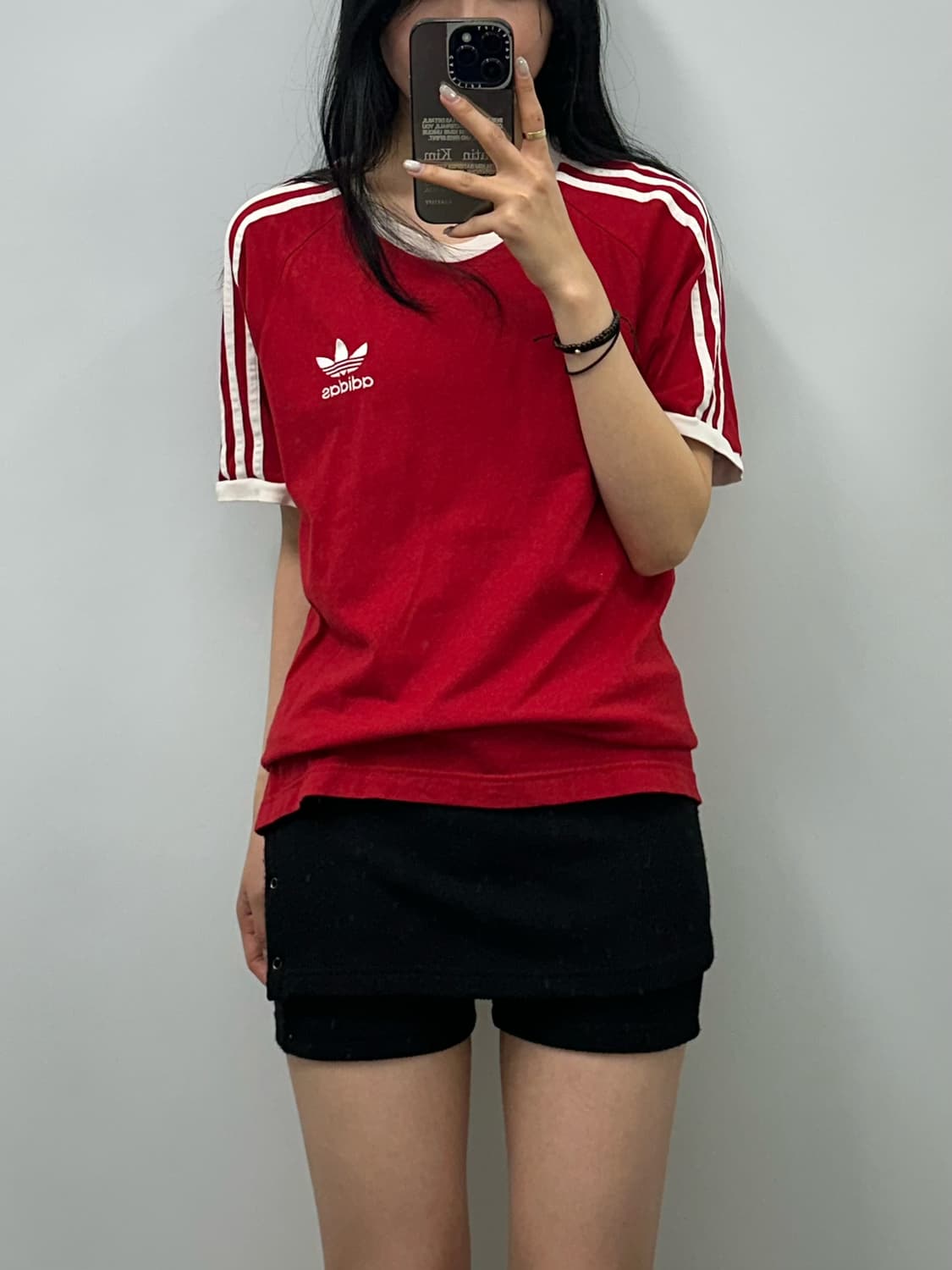 아디다스 레드 링거 반팔 티셔츠 상품이미지1