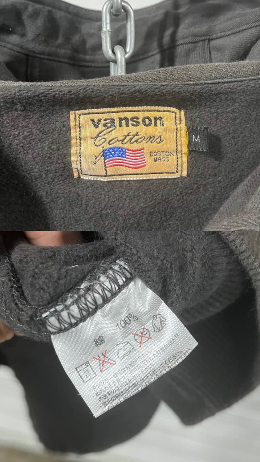 Vanson Leathers skull bone hood jacket 상품이미지8