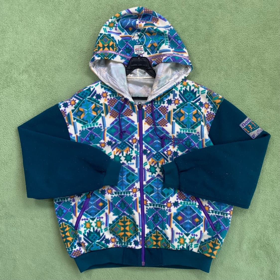 리복 90's 올드스쿨 후드 후리스 자켓 상품이미지1