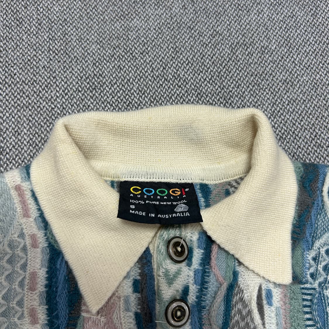 쿠지 빈티지 카라 케이블니트(S) 상품이미지2