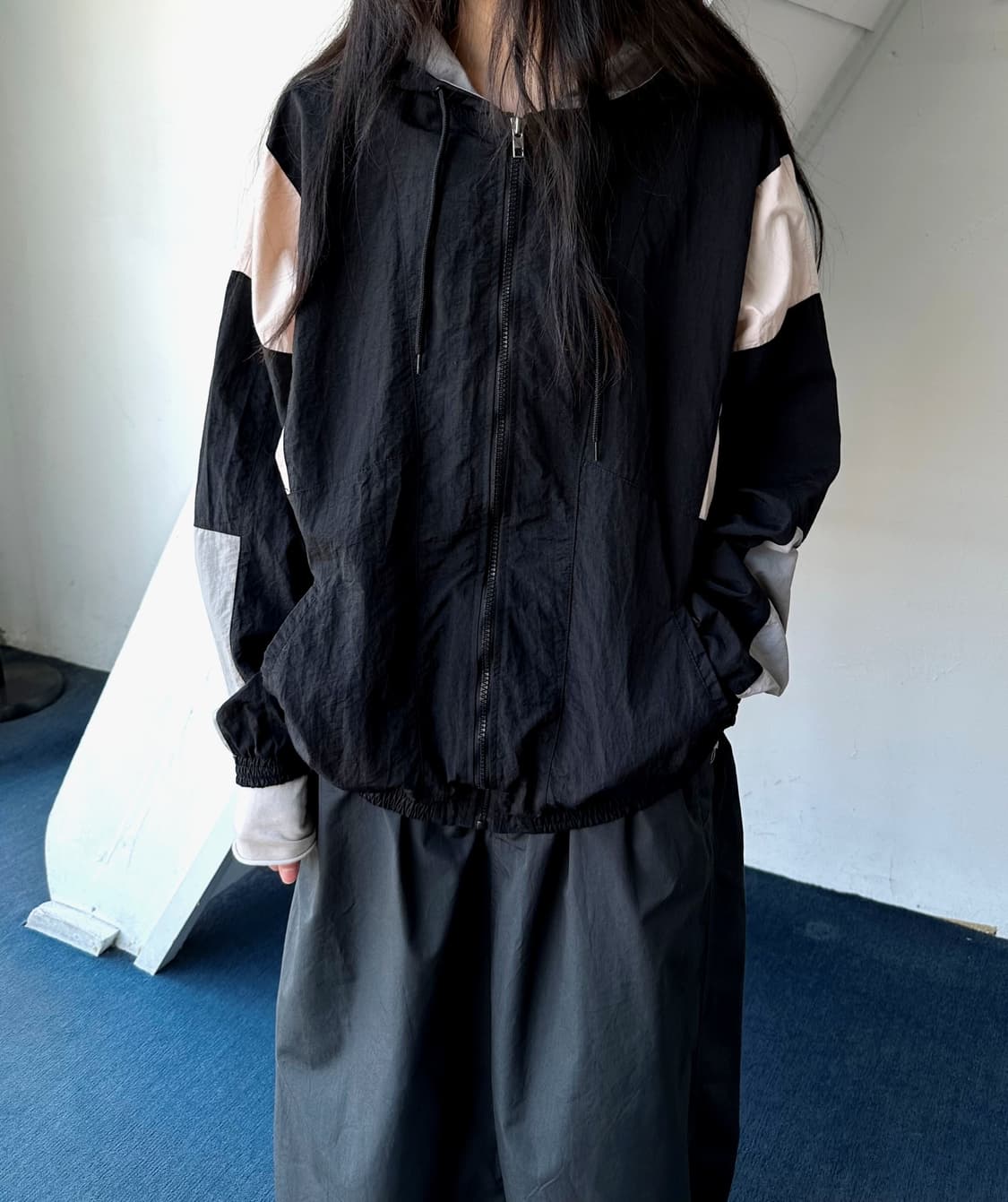 Light shell washed nylon easy parka 상품이미지7