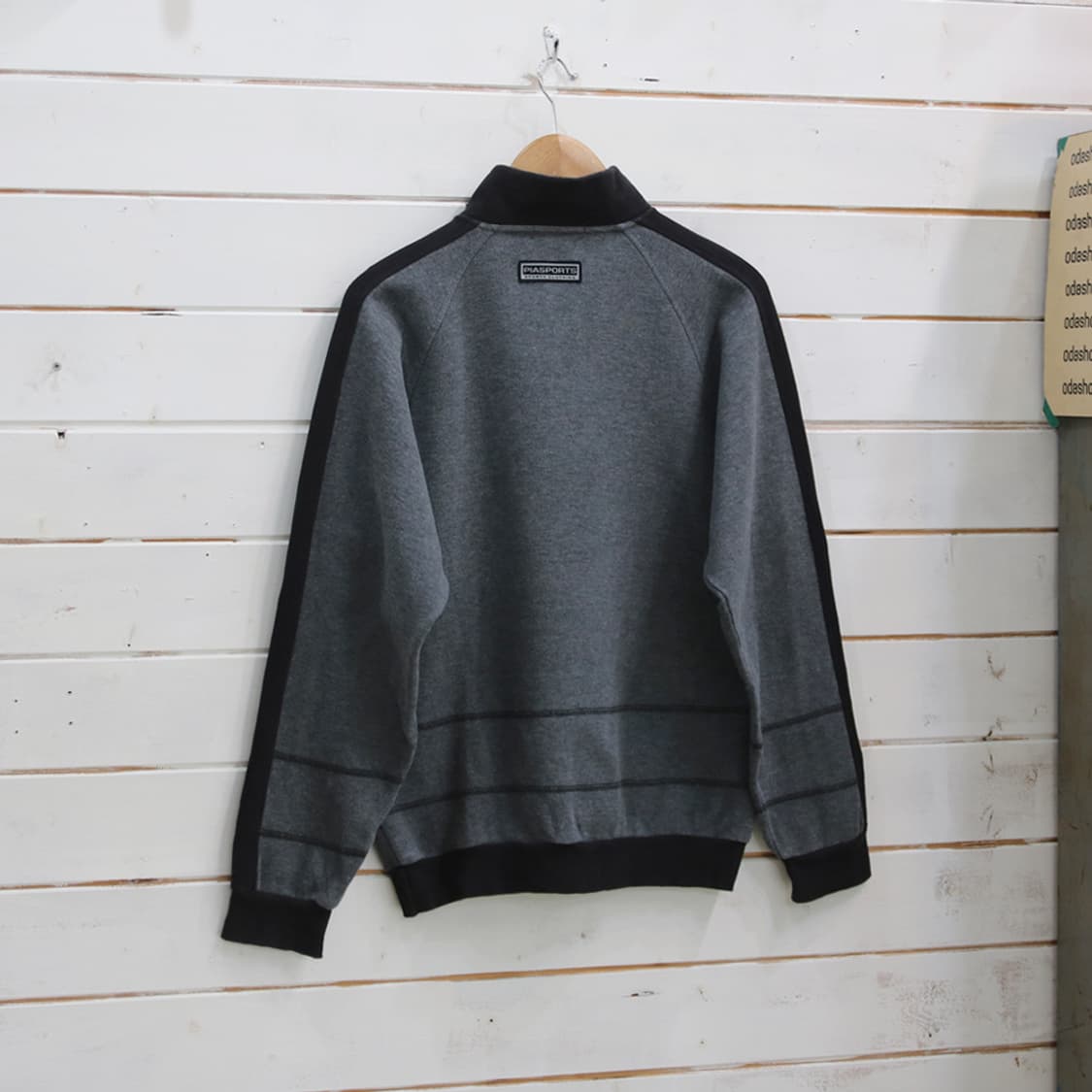 (착용컷) PIASPORTS 하프 집업 폴라 스웻 셔츠 (남성용 100) 상품이미지2