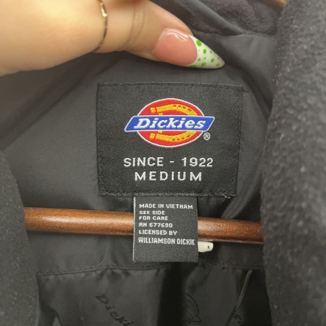 디키즈 빈티지 모던 캐주얼 스펠로고 패딩 조끼 M C09210 상품이미지5