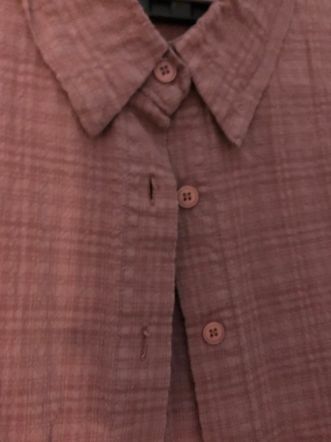 핑크 체크 셔츠 상품이미지3