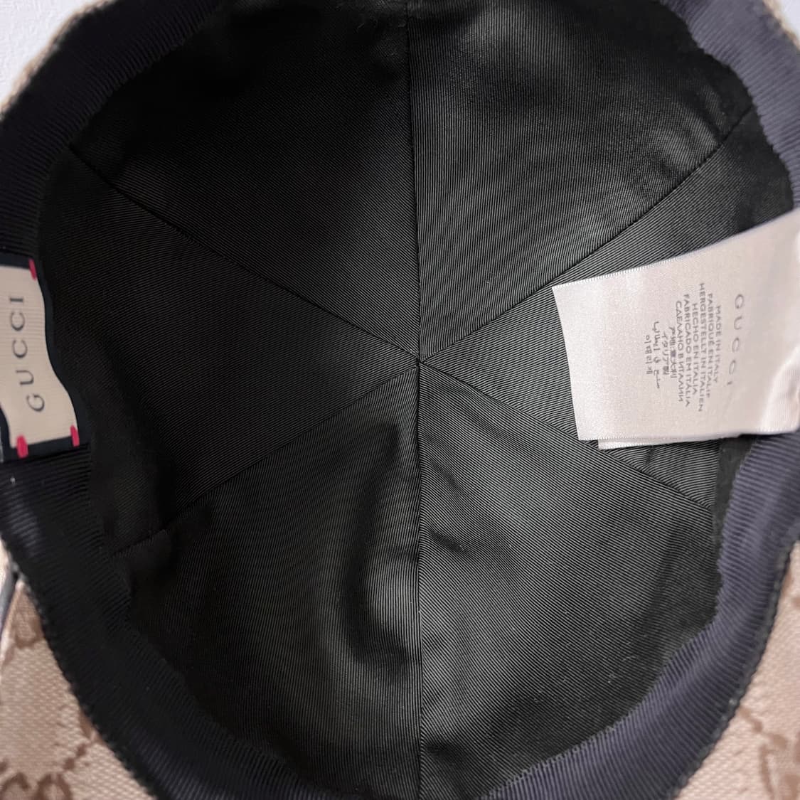 [미사용/정품] 구찌 웹 GG 볼캡 모자 상품이미지8