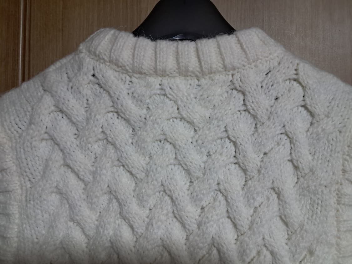 자라 자카드 니트 조끼 S 상품이미지3