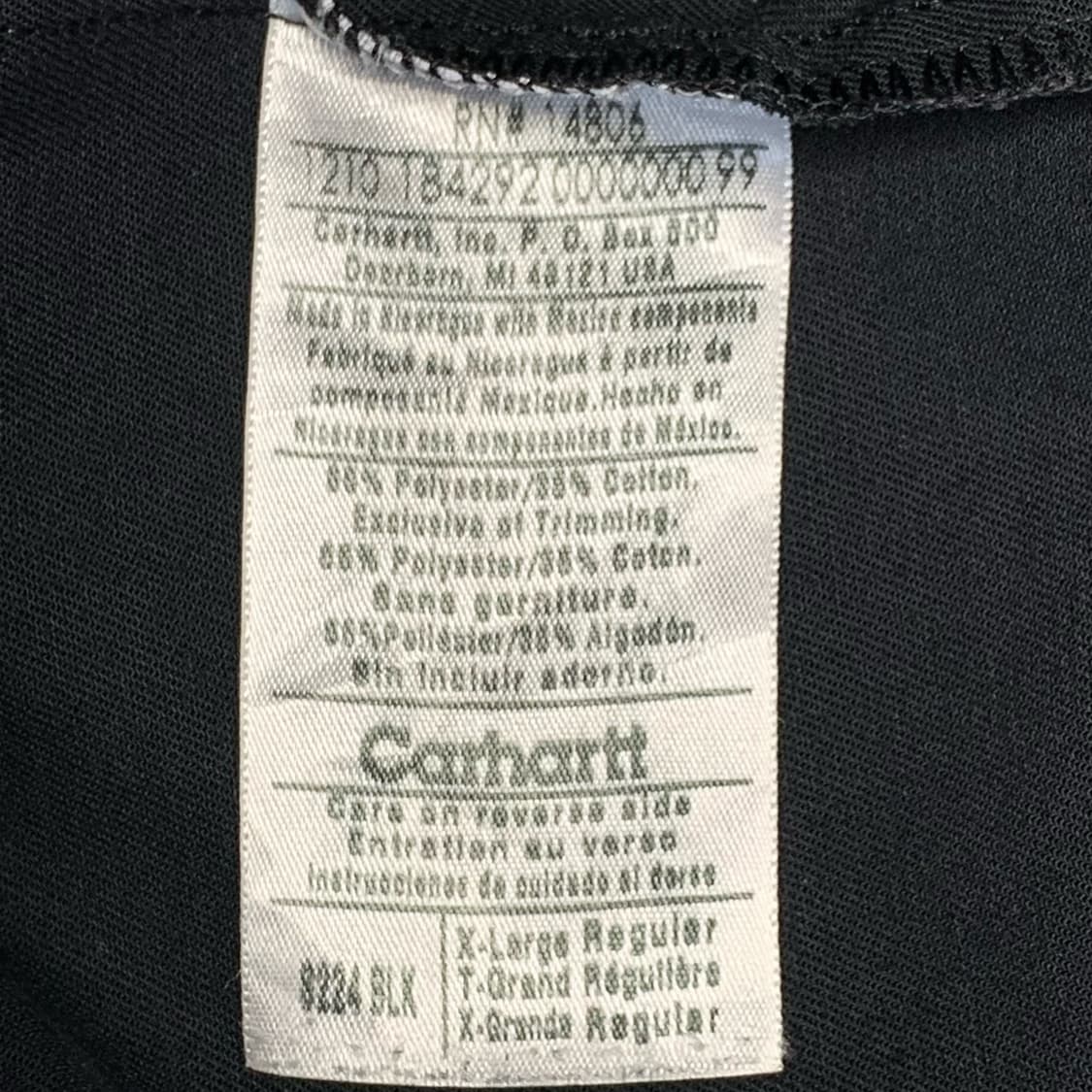 [XL] 칼하트 워크셔츠 블랙 상품이미지5