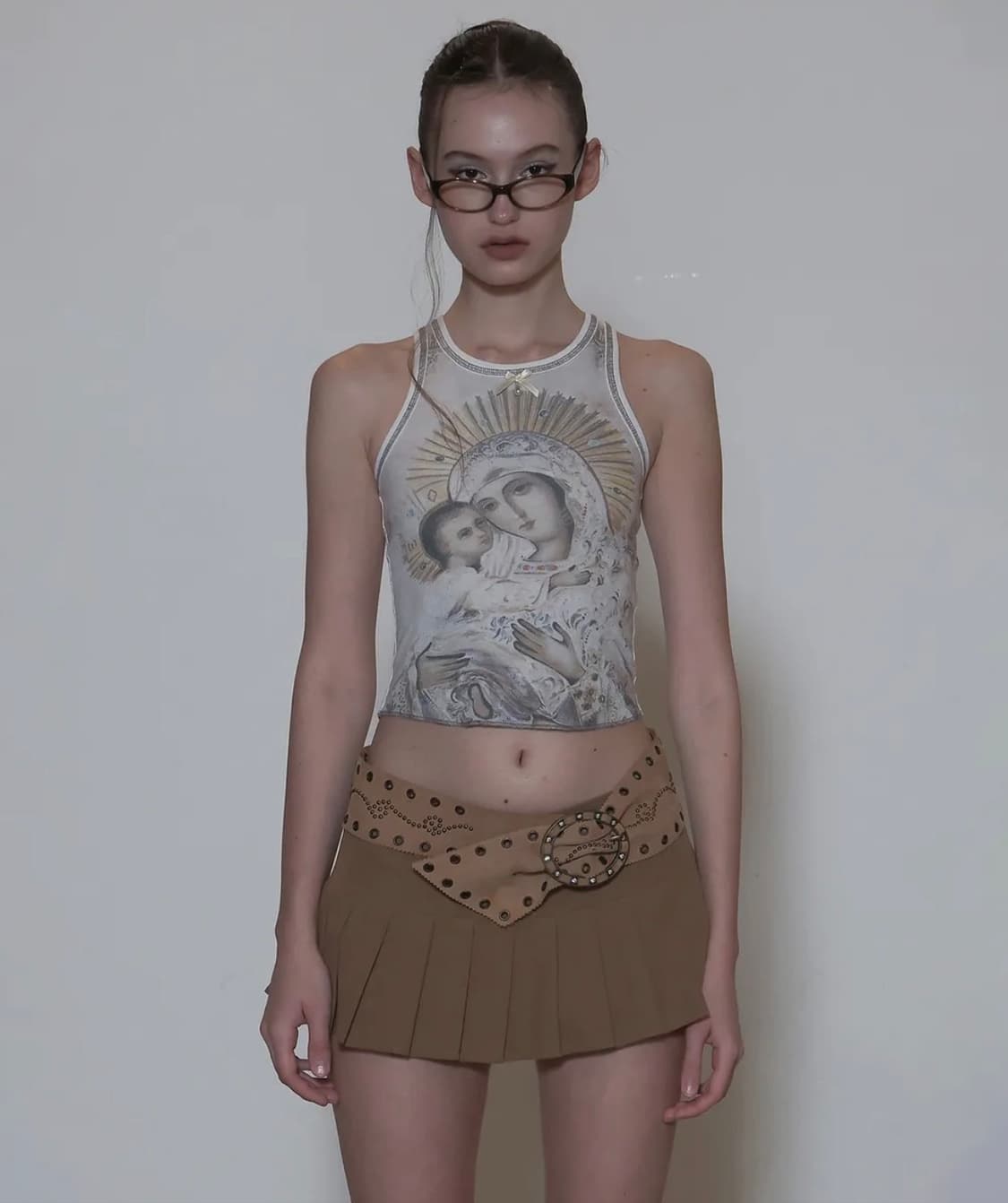 스컬프터 maria tank top peach/raw 상품이미지2
