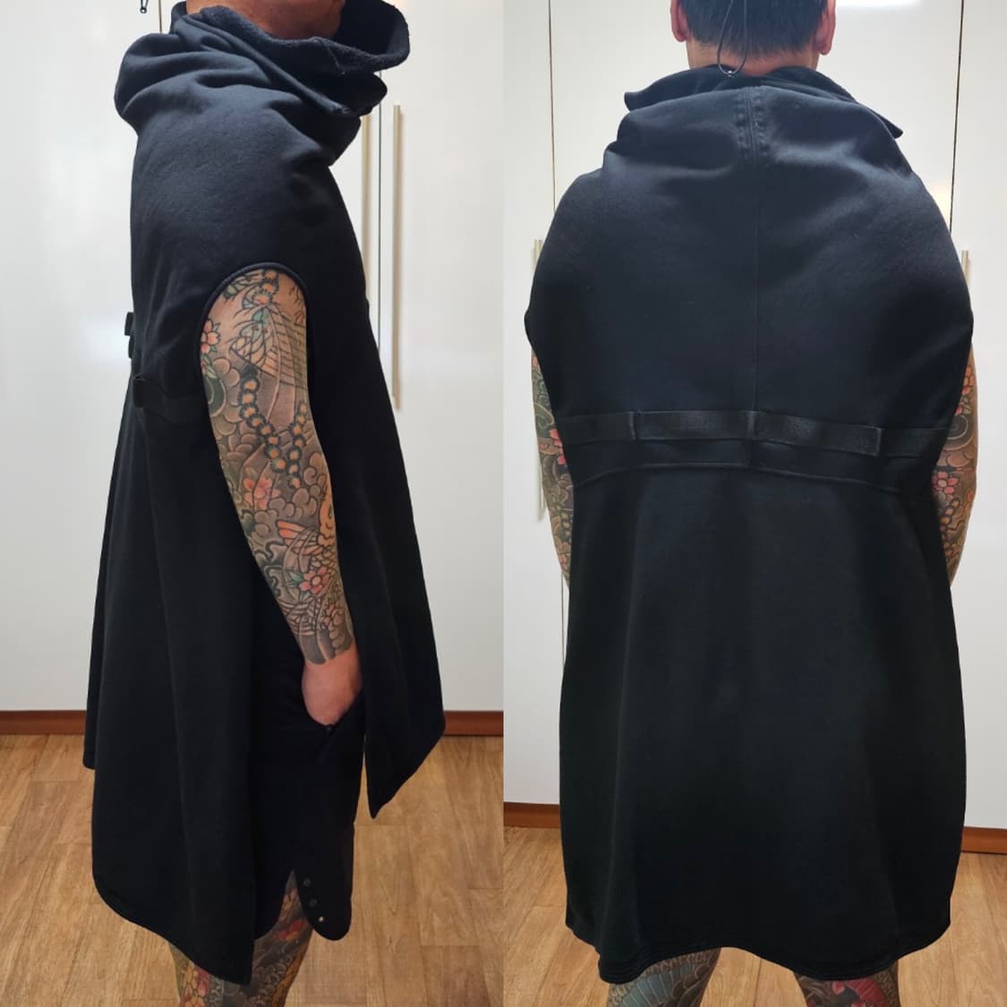 릭 오웬스 다크쉐도우 15/FW 하이넥 케이프(유니색스) 상품이미지2