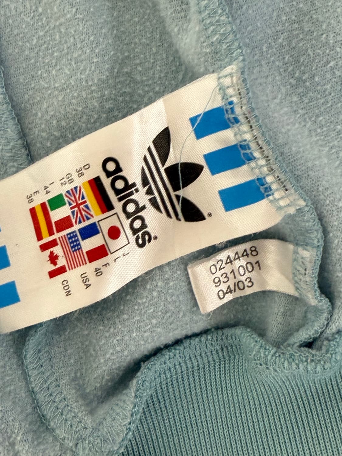 아디다스 나그랑 스카이블루 하늘 네이비 져지 희귀 상품이미지4