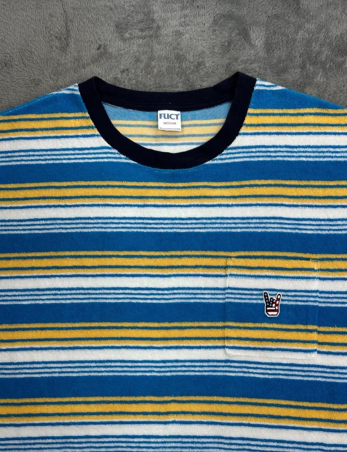 FUCT 테리 보더 티셔츠 M 상품이미지3